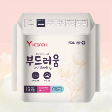 Combo 10 gói băng vệ sinh Yeonchi Softfeeling 16 miếng cao cấp Hàn Quốc - Siêu thấm hút, chỉ 200k