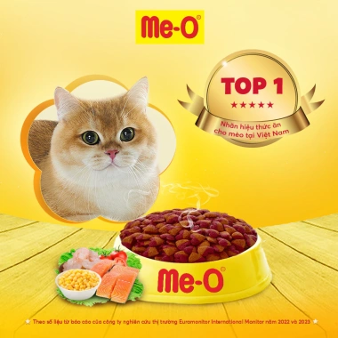 Combo 10 gói bánh Me-O cho mèo, bánh cá đa vị + tặng nón BH HĐ299k, giá 117.000 VND