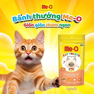Combo 10 gói Bánh thưởng Me-O cho mèo - bánh cá, tặng Nón BH HĐ299k, 117.000 VND 6