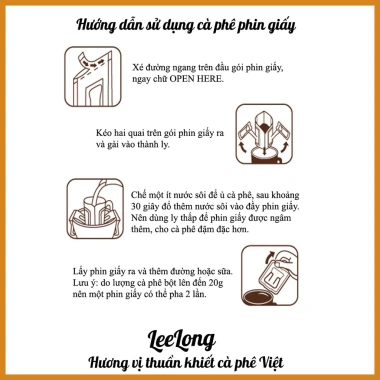 Combo 10 Gói Cà Phê Phin Giấy Du Lịch Tiện Dụng, Túi Lọc, Giá 30.000₫ 8 Combo 10 Gói Cà Phê Phin Giấy Du Lịch Tiện Dụng, Túi Lọc, Giá 30.000₫ 8