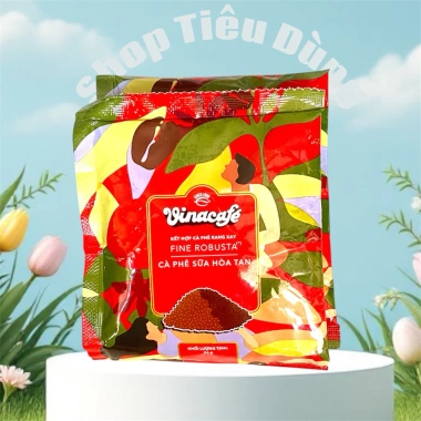 Combo 10 Gói Cà Phê Sữa Vinacafe Rang Xay Robusta Giá chỉ 70.000đ