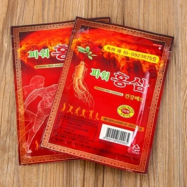 Combo 10 Gói Cao Dán Hồng Sâm Hàn Quốc Giảm Đau Đỏ Power 20 Miếng 245k