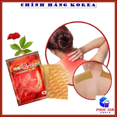Combo 10 gói Cao dán hồng sâm Hàn Quốc Power Đỏ - Giảm đau lưng, cơ, vai gáy phucgia 3 Combo 10 gói Cao dán hồng sâm Hàn Quốc Power Đỏ - Giảm đau lưng, cơ, vai gáy phucgia 3