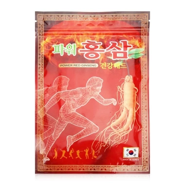 Combo 10 Gói Cao Dán Hồng Sâm Power Giảm Đau Đỏ 20 Miếng Giá Ưu Đãi 245k