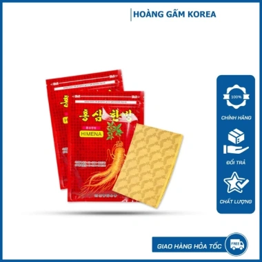 Combo 10 Gói Cao Dán Sâm Himena Đỏ Hàn Quốc Giảm Đau Nhanh 20 Miếng 249.000 VND