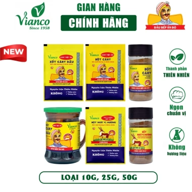 Combo 10 gói gia vị uớp thịt - Bò Kho, Phở, Bún Bò, Cà Ri, Ngũ Vị Hương Vianco - Chỉ 55.000đ 3 Combo 10 gói gia vị uớp thịt - Bò Kho, Phở, Bún Bò, Cà Ri, Ngũ Vị Hương Vianco - Chỉ 55.000đ 3