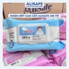 Combo 10 gói Khăn Giấy Uớt Alisafe 100 tờ - An toàn da, tiện lợi du lịch, giá 125.000