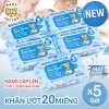 Combo 10 Gói Khăn Giấy Ướt BABY TATTOO Không Mùi - 20 miếng, Giá Ưu Đãi 200k 6