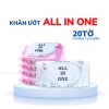 Combo 10 gói Khăn ướt Max Cool ALL IN ONE mini 20 tờ hương tự nhiên, vải bi dày dặn - Giá chỉ 40.500 VND 2