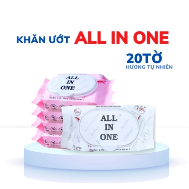Combo 10 gói Khăn ướt Max Cool ALL IN ONE mini 20 tờ hương tự nhiên, vải bi dày dặn - Giá chỉ 40.500 VND 2