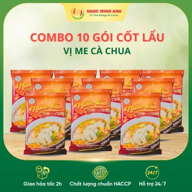 Combo 10 gói Nước Cốt Lẩu Me Cà Chua Ngọc Minh Anh 200g - Giá chỉ 500.500₫, tiết kiệm 150.000₫