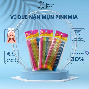 Combo 10 Gói Que Nặn Mụn Pinkmia Đầu Đen va Cây Nặn Inox Cao Cấp Giá Ưu Đãi 174k