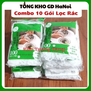 Combo 10 Gói Túi Lưới Lọc Rác Bồn Rửa Chén Bát Chống Tắc Nghẽn Hàng Có Chun