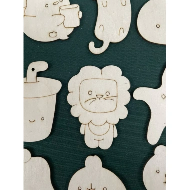 Combo 10 Hình Gỗ Tô Màu Ngộ Nghĩnh Siêu Dễ Thương cho Bé - Giá Ưu Đãi 29.999₫ 5