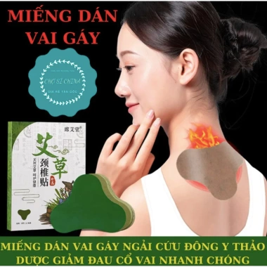 Combo 10 Hộp 12 Miếng Dán Ngải Cứu Vai Gáy Giảm Đau Cổ Vai Thải Độc 49.000đ 3