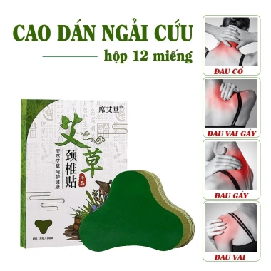 Combo 10 Hộp 120 Miếng Cao Dán Ngải Cứu Giảm Đau Vai Gáy - Thảo Dược Thiên Nhiên An Toàn, Giá 44.100 VND