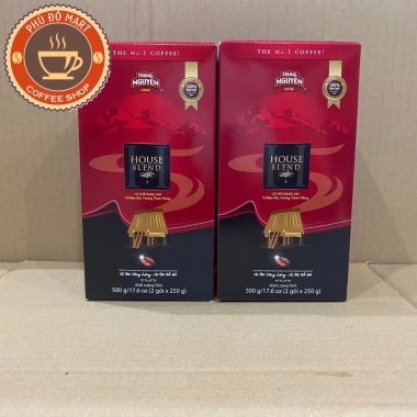 Combo 10 hộp Cà Phê House Blend Trung Nguyên 500g - Rang Xay Pha Phin, Giá giảm 1,350,000 VND (Giá gốc 1,714,500 VND)