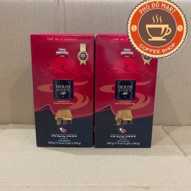 Combo 10 hộp Cà Phê House Blend Trung Nguyên 500g - Rang Xay Pha Phin, Giá giảm 1,350,000 VND (Giá gốc 1,714,500 VND) 5 Combo 10 hộp Cà Phê House Blend Trung Nguyên 500g - Rang Xay Pha Phin, Giá giảm 1,350,000 VND (Giá gốc 1,714,500 VND) 5