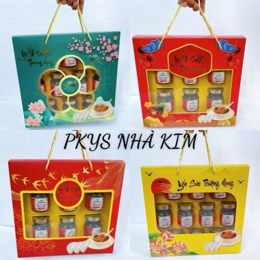 Combo 10 Hộp Đựng Yến 6 Hũ Chưng Sẵn + 10 Hũ 70-75ml Lục Giác 80ml kèm Khay - 198.000đ