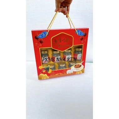 Combo 10 Hộp Đựng Yến 6 Hũ Chưng Sẵn + 10 Hũ 70-75ml Lục Giác 80ml kèm Khay - 198.000đ