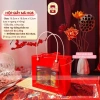Combo 10 Hộp Giấy Đỏ Quà Tết - Hũ Nhựa Nắp Nhôm 800ml Đựng Khô, Mứt Giá 115k 2