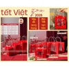 Combo 10 Hộp Giấy Đỏ Quà Tết - Hũ Nhựa Nắp Nhôm 800ml Đựng Khô, Mứt Giá 115k 5