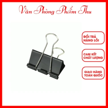 Combo 10 hộp kẹp bướm đen 15‑25mm – Văn phòng phẩm Thu, giá chỉ 80.000₫