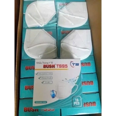 Combo 10 hộp Khẩu trang TS95 kháng khuẩn 5 lớp siêu dày, mịn không xù lông