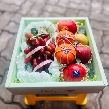 Combo 10 Hộp Mica Đựng Trái Cây + Túi Giấy ALL THE BEST - Đựng Quà, Yến Chưng, Hoa Quả, Giá ưu đãi 145k
