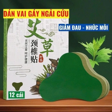 Combo 10 Hộp Miếng Dán Vai Gáy Ngải Cứu 12 Miếng/Hộp - Giảm Đau Lưng, Giá 109.000đ
