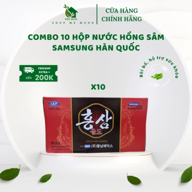 Combo 10 Hộp Nước Hồng Sâm Samsung Hàn Quốc 100 Lọ - Giảm Giá Đến 718k Ship Toàn Quốc
