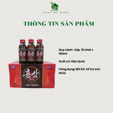Combo 10 Hộp Nước Hồng Sâm Samsung Hàn Quốc 100 Lọ - Giảm Giá Đến 718k Ship Toàn Quốc