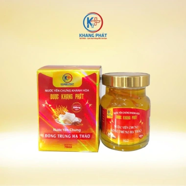 Combo 10 hũ Tổ Yến & Trùng Hạ Thảo 386mg Dược Khang Phát - Bổ Dưỡng Tăng Cường Sức Khỏe 70ml