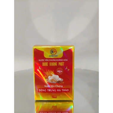 Combo 10 hũ Tổ Yến & Trùng Hạ Thảo 386mg Dược Khang Phát - Bổ Dưỡng Tăng Cường Sức Khỏe 70ml