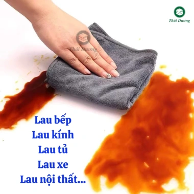 Combo 10 khăn 30x30cm đa năng: làm nail, móng, lau tay, xe, bếp, mềm mịn, siêu thấm, có móc treo - 54.900 VND