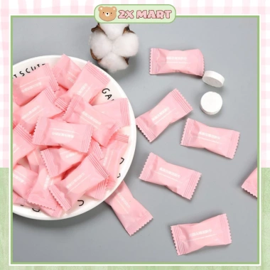 Combo 10 Khăn giấy nén rửa mặt tẩy trang dạng viên kẹo - Tiện lợi khi du lịch, học, làm, giá chỉ 15.000đ