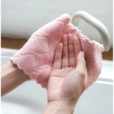 Combo 10 Khăn Lau Bếp 2 Mặt Đa Năng Siêu Thấm Hút Lau tay, bát đĩa, giá 9.800 VNĐ