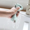 Combo 10 Khăn Lau Bếp 2 Mặt Đa Năng Siêu Thấm Hút Lau tay, bát đĩa, giá 9.800 VNĐ 3