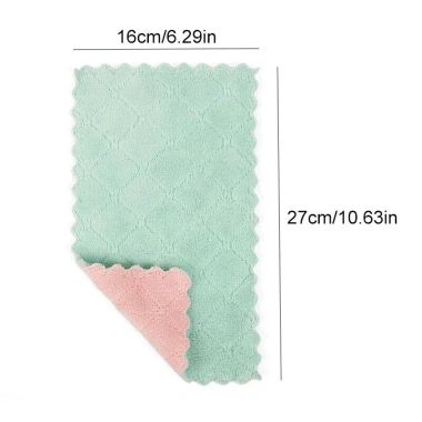 Combo 10 Khăn Lau Bếp 2 Mặt Đa Năng Siêu Thấm Hút Lau tay, bát đĩa, giá 9.800 VNĐ