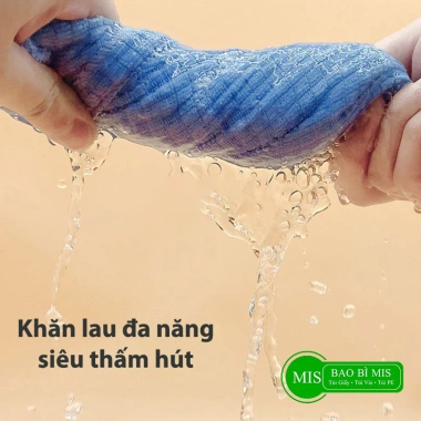 Combo 10 Khăn Lau Bếp Microfiber 40x40 40x60 50x55 - Thấm Hút, Lau Kính, Bàn Ghế, Xe, Giá 281k