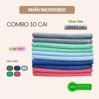Combo 10 Khăn Lau Bếp Microfiber 40x40 40x60 50x55 - Thấm Hút, Lau Kính, Bàn Ghế, Xe, Giá 281k 10 Combo 10 Khăn Lau Bếp Microfiber 40x40 40x60 50x55 - Thấm Hút, Lau Kính, Bàn Ghế, Xe, Giá 281k 10
