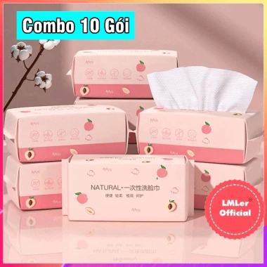 Combo 10 Khăn lau mặt khô Aninerry 500 miếng rút mềm thấm nước tốt 169.000₫