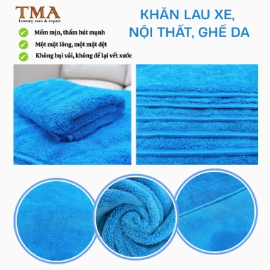 Combo 10 Khăn Lau Xe Microfiber Không Bụi + Bàn Chải Vệ Sinh Nội Thất - Chăm Sóc Xe, Giá 75.000đ
