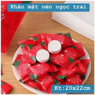 Combo 10 khăn mặt nén Hàn Quốc hình viên kẹo, khăn du lịch nhẹ nhàng, giá chỉ 5.000₫