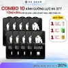 Combo 10 kính cường lực iPhone nano, tương thích iPhone 7‑17 Pro/Max, giảm giá