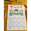 Combo 10 Lịch tô màu A3 Giấy cứng - Tự tô, tự dán, trang trí Tết 45.000đ 2