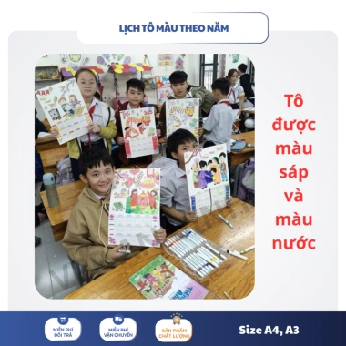 Combo 10 Lịch Tô Màu Tết 2.026 - Lịch Tết A3 Bìa Cứng Siêu Bền Bé, Giá 40.000
