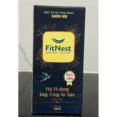Combo 10 lọ Fitnest Yến Chưng Đông Trùng Hạ Thảo 770mg 100ml - 150ml, chỉ 225k