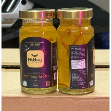 Combo 10 lọ Fitnest Yến Chưng Đông Trùng Hạ Thảo 770mg 100ml - 150ml, chỉ 225k