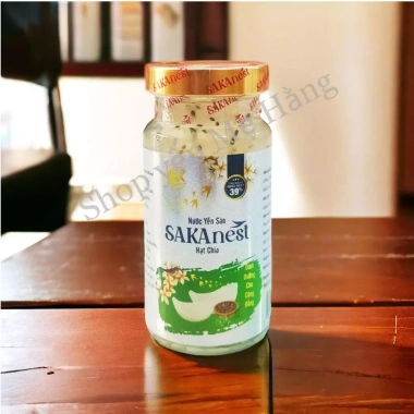 Combo 10 lọ Tổ Yến 39% yến tươi + Hạt Chia Sakanest 150ml không hộp - Tăng sức đề kháng